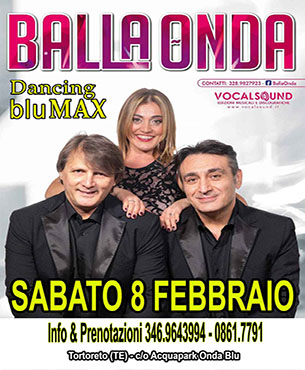 Ballaonda Sabato 8 Febbraio