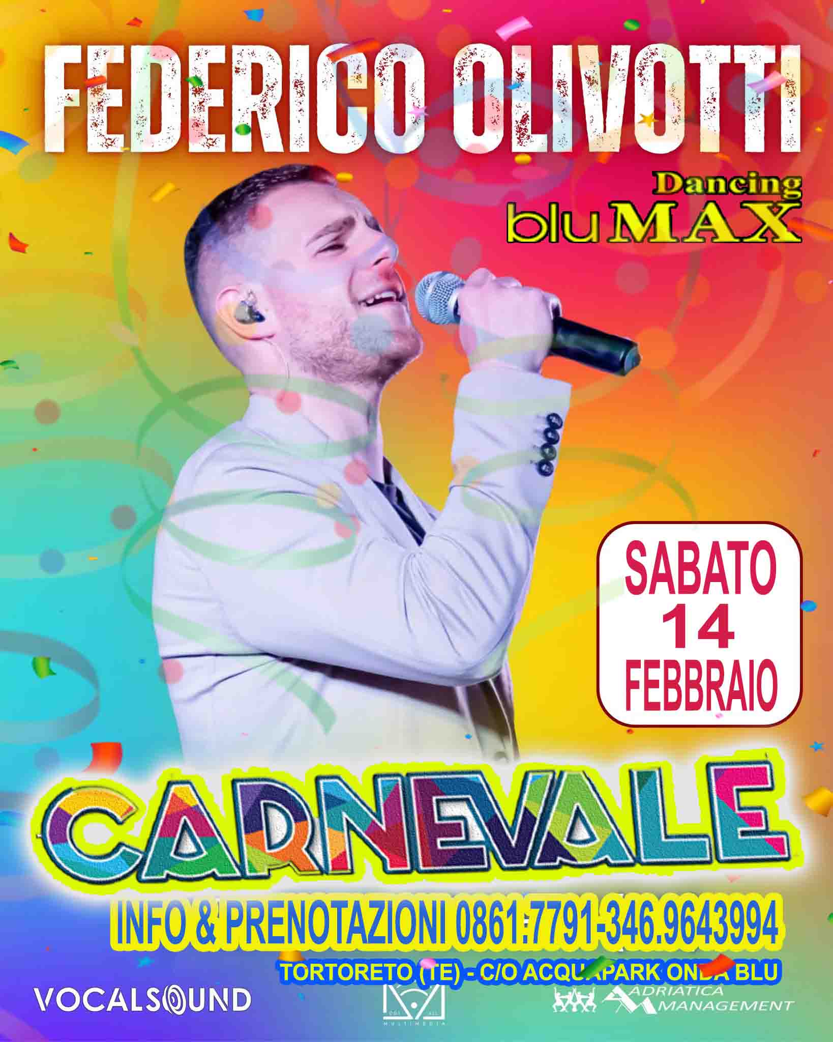 SABATO 14 FEBBRAIO, CARNEVALE!